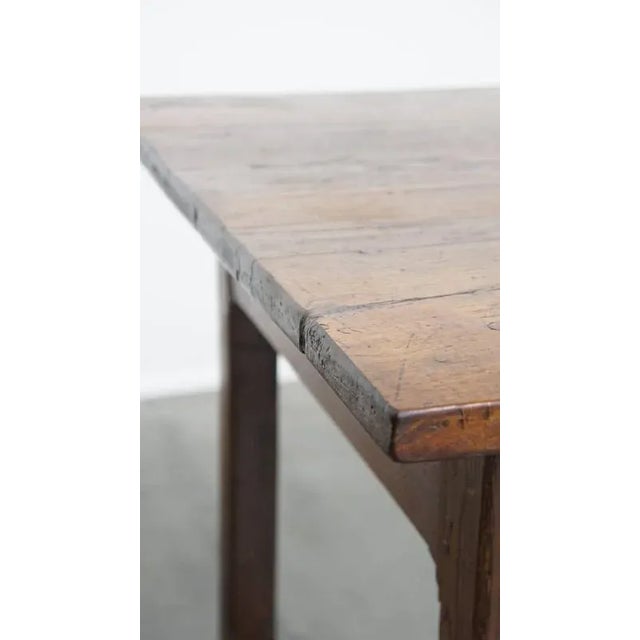 Antique French Farm Chestnut Dining Table with Drawers, Early 19th Century For Sale - Image 16 of 17