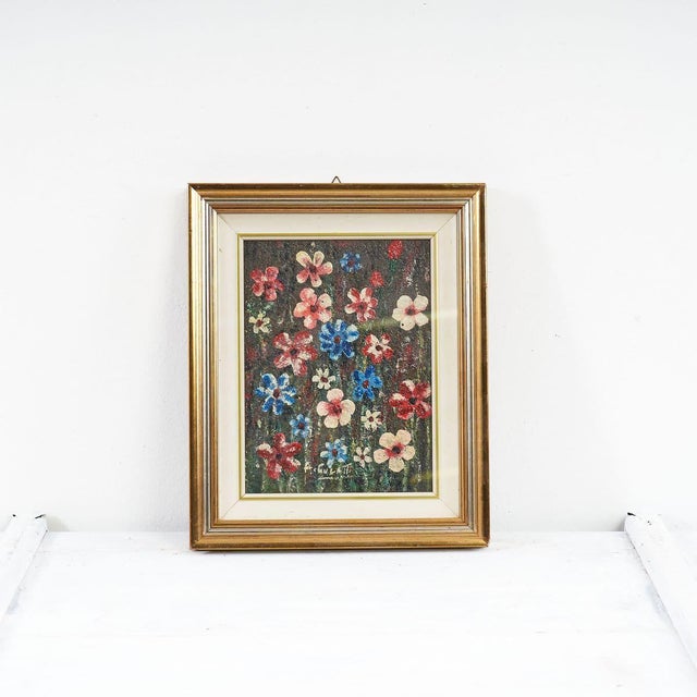 A. Culatti, Floral Still Life, Oil on Board, 1970s, Framed For Sale - Image 5 of 5