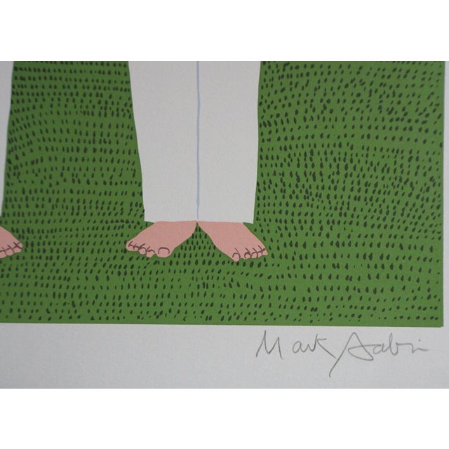 Artist: Mark Sabin Title: Members of The Band Medium: Screenprint Signed: Hand Signed Year: 1980 Edition: From the edition...