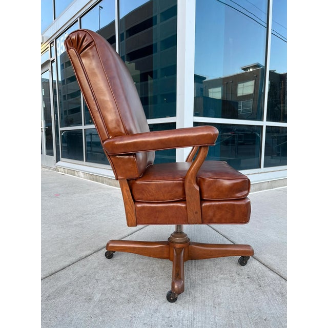 Mid 20th Century Gunlocke Model “Washington” John F. Kennedy Oval Office Chair For Sale - Image 5 of 12