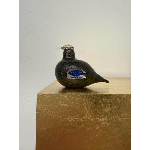 Black Small Goldcrest Bird Pikku Hippi by Oiva Toikka Iittala for Nuutajärvi, 1990s For Sale - Image 8 of 17