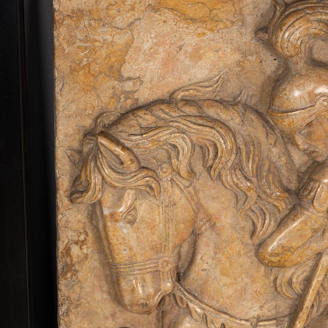 Italian Artist, Plaque of George Slaying the Dragon, 1870, Marble For Sale - Image 12 of 17