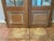 1920s Antique Tall French Doors Beveled Glass With Arched Transom/FanLight Window For Sale - Image 5 of 17
