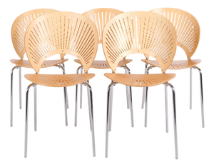 Vintage Trinity Model 3398 Dining Chairs by Nanna Ditzel, 1990s, Set of 5