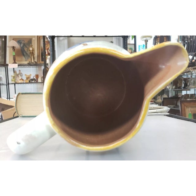 Stangl Vintage Stangl Pottery Ceramic Fruit Motif Pitcher For Sale - Image 4 of 6