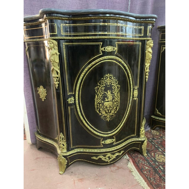 Black Napolean French Sideboards, 1850, Set of 2 For Sale - Image 8 of 10