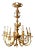19th Century French Champleve Enamel and Bronze Nine-Light Chandelier For Sale