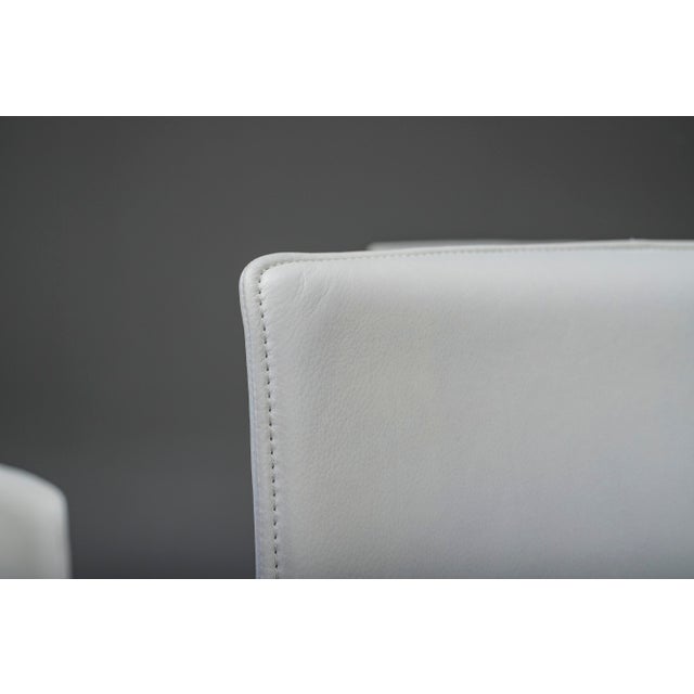 Gio Dining Chairs in Ecru Leather by Walter Knoll, Germany, 2000s, Set of 8 For Sale - Image 6 of 18
