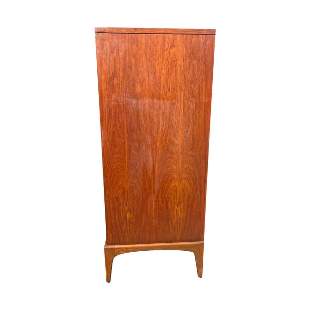 Lane Furniture Mid Century Modern Vintage Lane Rhythm Tall Highboy Dresser For Sale - Image 4 of 10