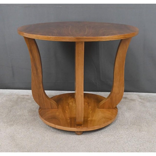 Art Deco Walnut Side Table, 1930s For Sale - Image 10 of 13