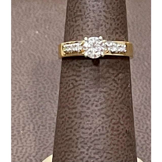 0.50 Carat Solitaire Diamond Traditional Ring/Band 14 Kt Yellow Gold For Sale - Image 11 of 18