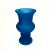 1980s Frosted Blue Glass Vase Curation - Group of 5 For Sale - Image 4 of 11