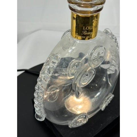 Late 20th Century Late 20th Century Baccarat Crystal Remy Martin Louis XIII Grande Champagne Cognac Baccarat Decanter With Stopper & Gold Plated Label For Sale - Image 5 of 12