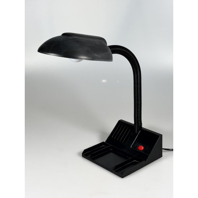 1960s/70s Gooseneck Table Lamp, Adjustable, Space Age Style, Metal & Plastic Item: Table Lamp Manufacturer: Unknown...