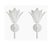 Contemporary Bespoke Pair of Plaster Single Fleur Sconces For Sale - Image 3 of 3