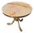 Vintage French Marble and Brass Coffee Table, 1969 For Sale