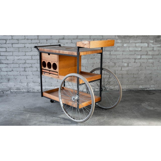 Vintage Mid-Century Arthur Umanoff for David Morgan Bar Cart For Sale - Image 17 of 18