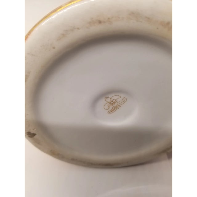 Vintage Limoges Porcelain ~ Mugs/ Steins/ Tankards ~ Hand Painted With a Vibrant Gold and Purple Grape Motif, Set of 2 For Sale - Image 9 of 11