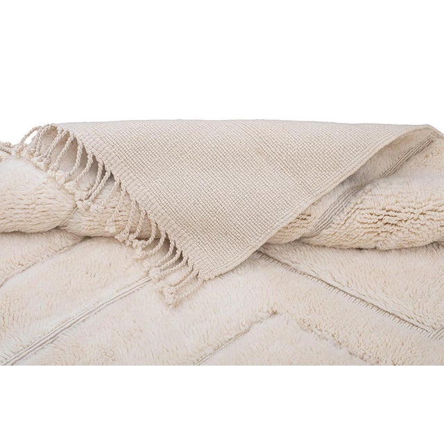 Large Hand-Knotted Wool Rug by Azele Studio For Sale - Image 4 of 11