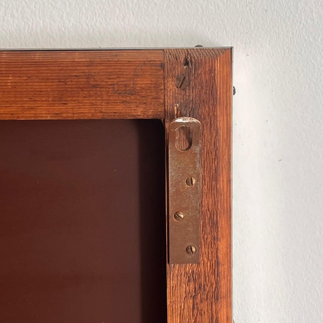 Metal Large Italian Industrial Mirror, 1970s For Sale - Image 7 of 10