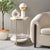 The fabulous finishing touch to any celebrity-chic decor, this Dove End Table is a must-have. Dove's two oval tiers of...
