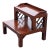 Vintage Drexel Heritage Mahogany Chippendale Style Bed Steps Library Step Stool For Sale
