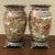 Asian Antique 19th Century Oriental Satsuma Vases Ca. 1880 - a Pair For Sale - Image 3 of 13