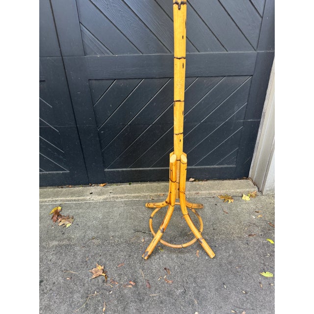 Sienna Vintage Italian Bamboo Coat Rack/Clothes Tree For Sale - Image 8 of 11
