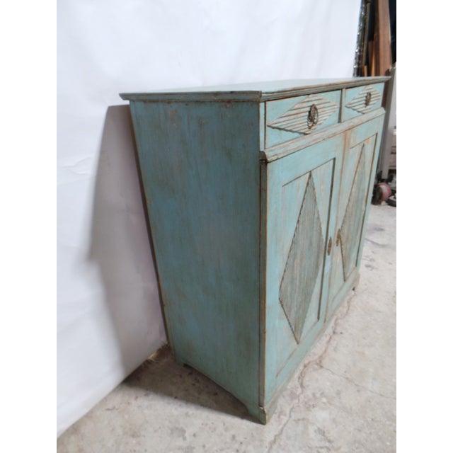 Swedish Gustavian 100% Original Painted Sideboard For Sale - Image 10 of 11