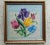 Grandmillenial Cottagecore Spring Floral Needlepoint Framed in a Giltwood Frame 11.25" x 11.25"