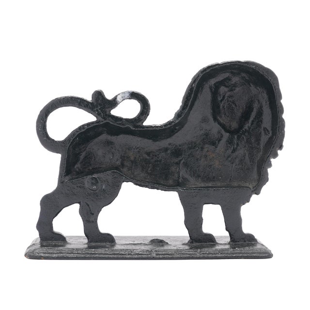 Mid 19th Century English Victorian Cast Iron Lion Doorstop, 1850-1900 For Sale - Image 5 of 7