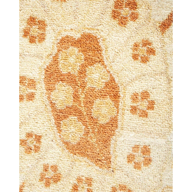 Traditional Mogul Collection Hand-Knotted Area Rug - Ivory 8' 4" x 10' 6" For Sale - Image 3 of 9