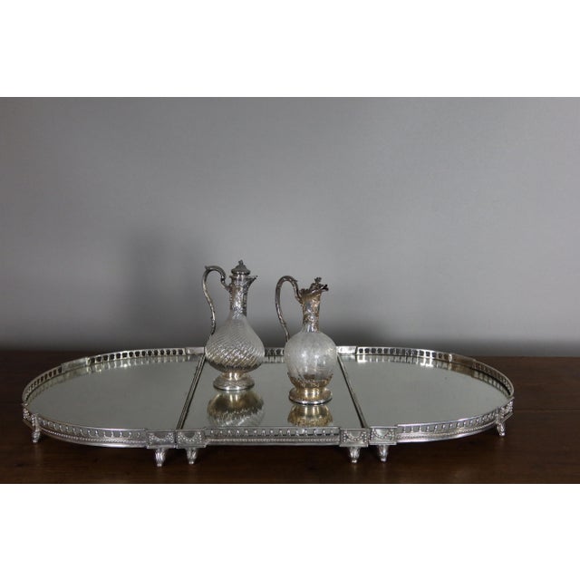 19th Century Silvered Bronze Centerpiece, Set of 3 For Sale - Image 10 of 11