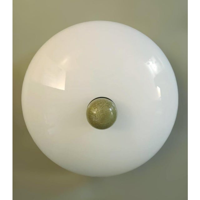 1960s 1960s Milky White Murano Flush Mount For Sale - Image 5 of 9