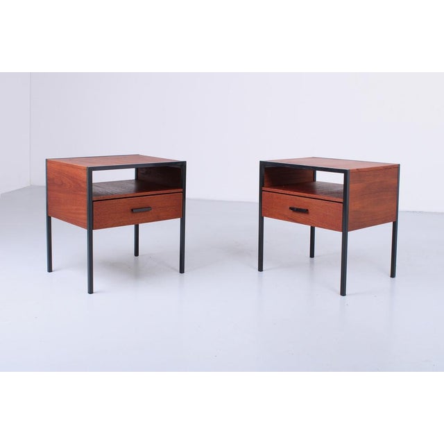Modern Carelle Teak Nightstands by Auping, 1960s, Set of 2 For Sale - Image 9 of 16