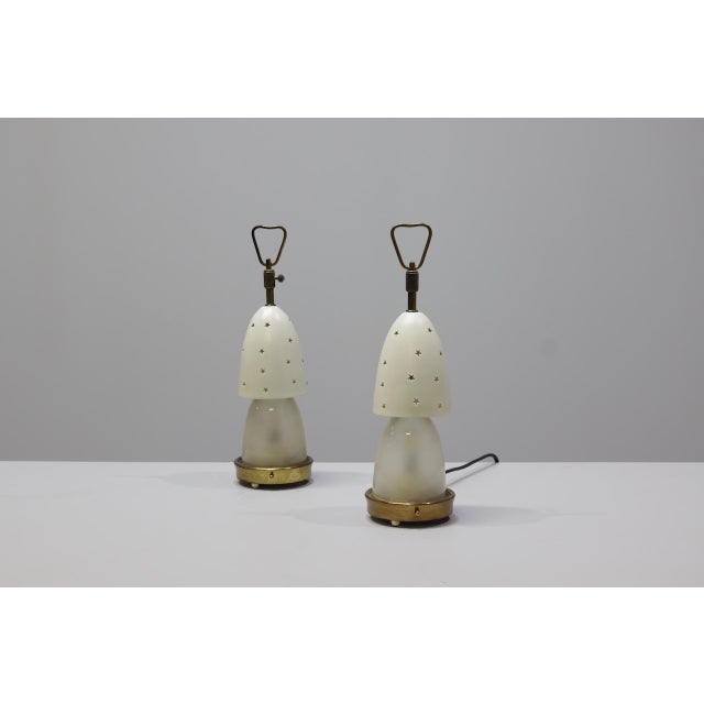 White Table Lamps by Angelo Lelii for Arredoluce, 1958, Set of 2 For Sale - Image 8 of 16