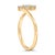 Haus of Brilliance 10K Yellow Gold 1/4 Cttw Lab Grown Diamond Vertical Three Stone Ring - Size 6.5 For Sale - Image 4 of 6