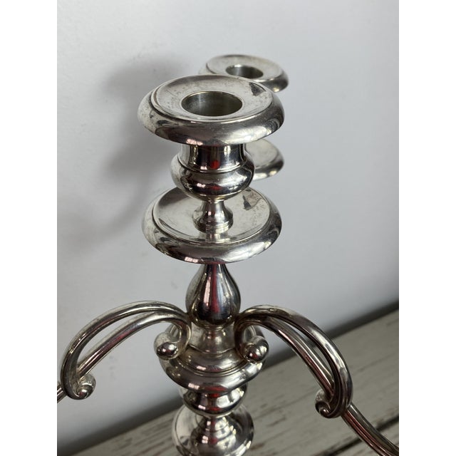 19th Century Silver-Plated Metal Candleholder from Christofle, France, 1890s For Sale - Image 5 of 18