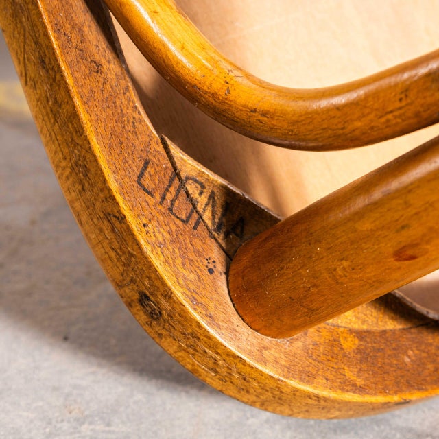 Vintage Hoop Back Bentwood Dining Chairs, 1950s, Set of 2 For Sale - Image 11 of 12