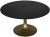 Noir NOIR Herno Table, Antique Brass, Black Stone For Sale - Image 4 of 6