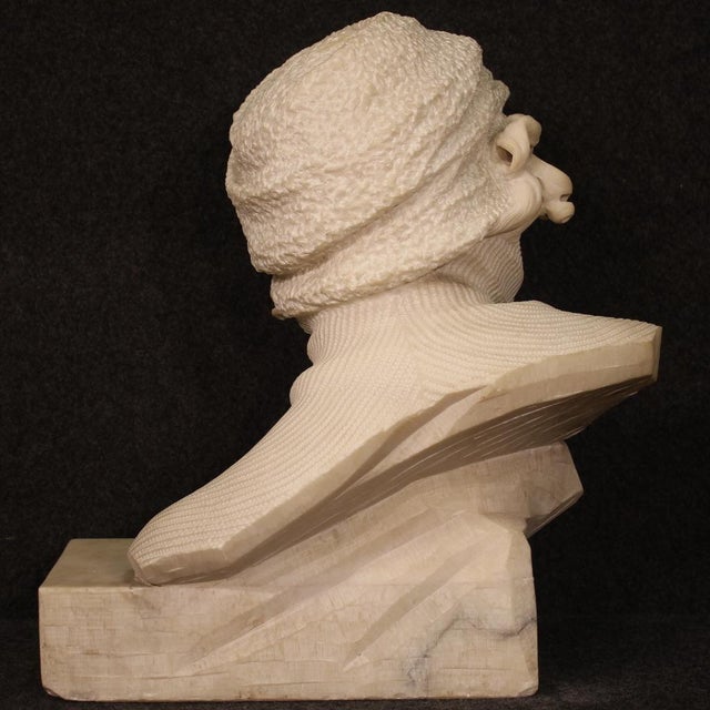 Italian Artist, Figurative Sculpture, 1930, Marble For Sale - Image 12 of 13