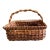1990s Large Gathering Basket With Handle For Sale