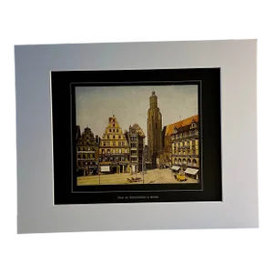 1924 Market Square and Church Breslau Book Illustration