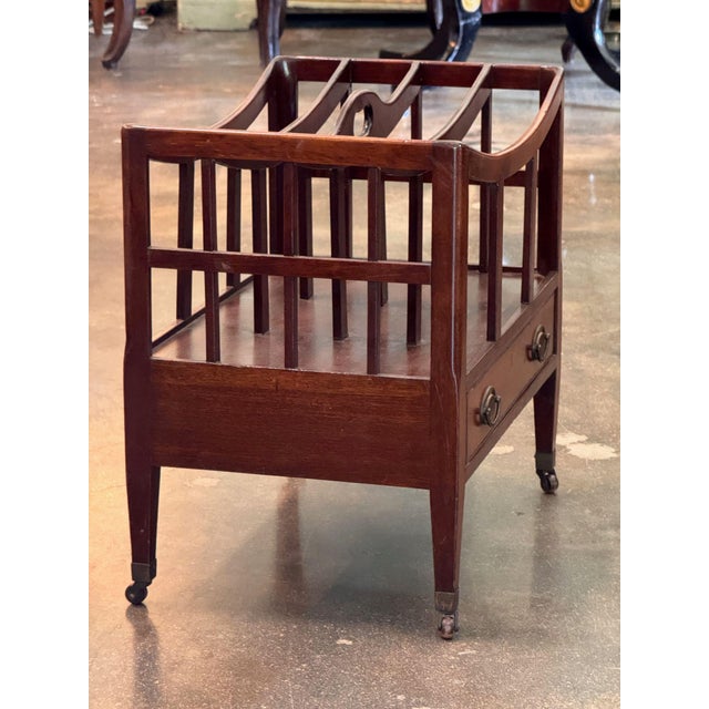 19th Century English Canterbury With Drawer For Sale - Image 6 of 6