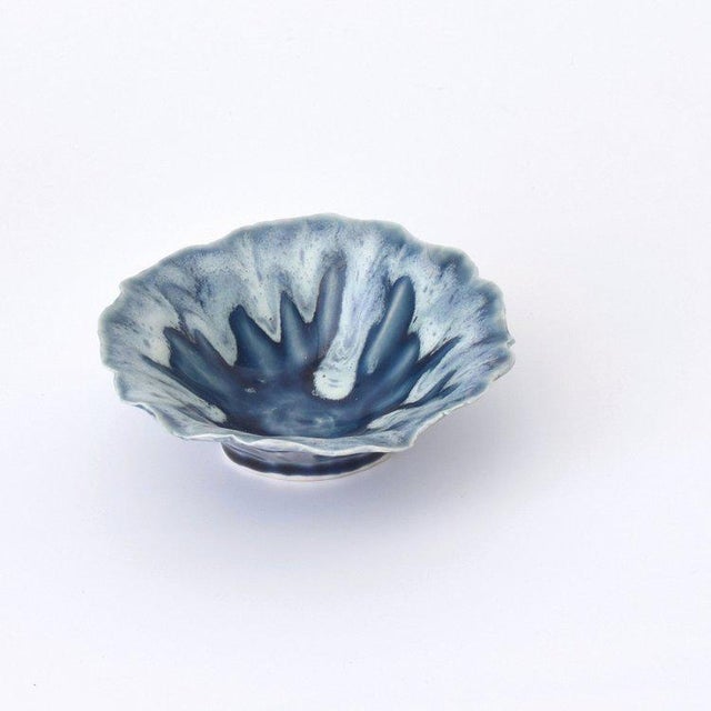 Contemporary Handcrafted "Icy Blue" Nesting Pinch Bowls by