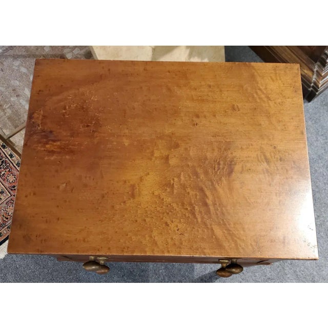 Mid-19th Century Birdseye Maple Two-Drawer Side Table For Sale In Washington DC - Image 6 of 13