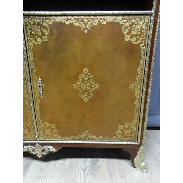 Louis XV Style French Mahogany Sideboard from Chaleyssin, 1950s For Sale - Image 9 of 11