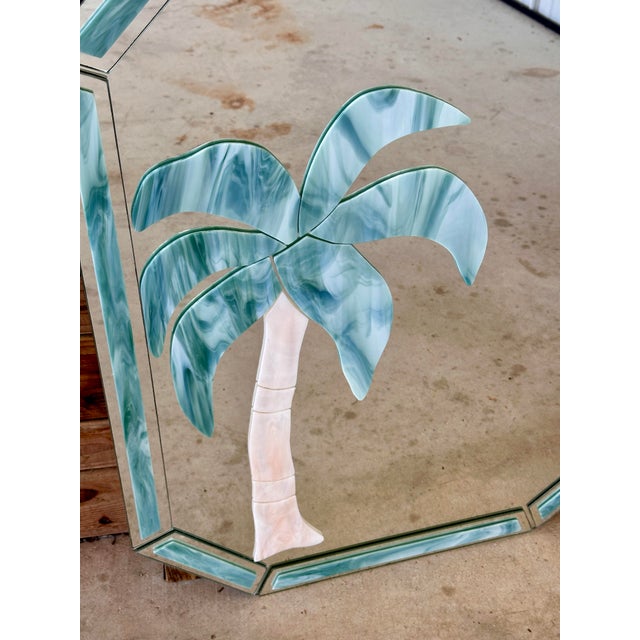 Vintage Postmodern Florida-Style Palm Tree Wall Mirror For Sale - Image 9 of 12