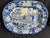 Antique English Blue and White Stoneware Meat Platters, Set of 4 For Sale - Image 13 of 18