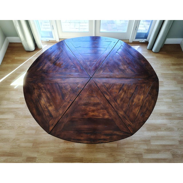 Rustic European Jupe Dining Table by Theodore Alexander For Sale - Image 3 of 17